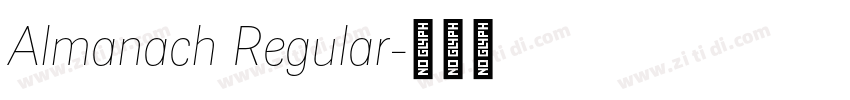 Almanach Regular字体转换